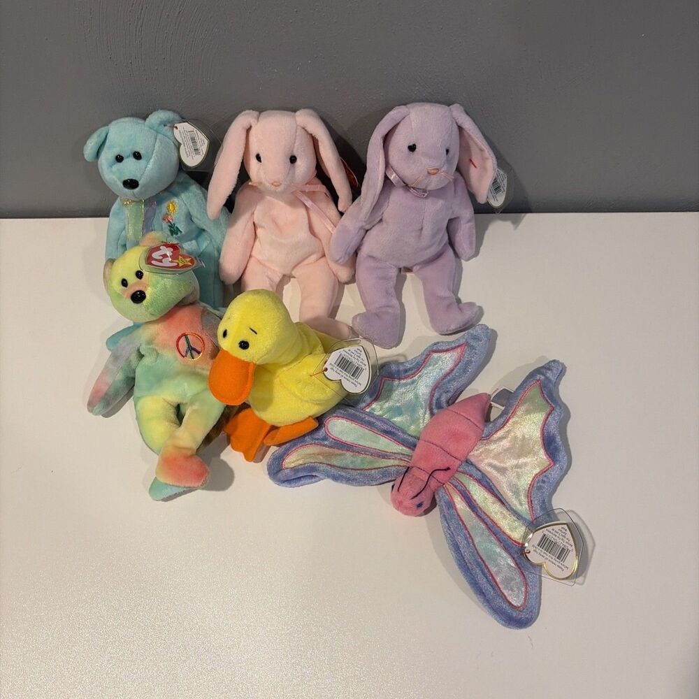 Ty Beanie Baby Easter Lot Of 6